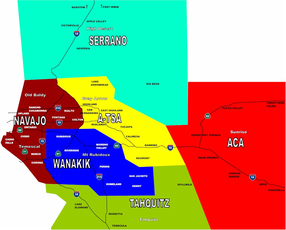 Cahuilla Lodge Chapter Map